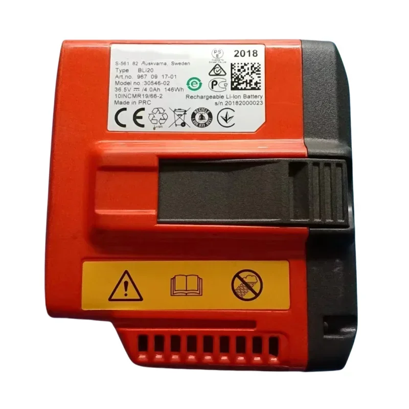 

100%Original 2Ah 4Ah for Husqvarna AB 36V 36.5V BLI10 BLI20 530ip4 530ipT5 535ixp 536Lib T535ixp Electric Saw Power Tool Battery