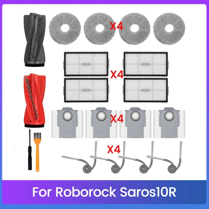 مجموعة ملحقات لقطع غيار المكنسة الكهربائية الروبوتية Saros 10R-A69M