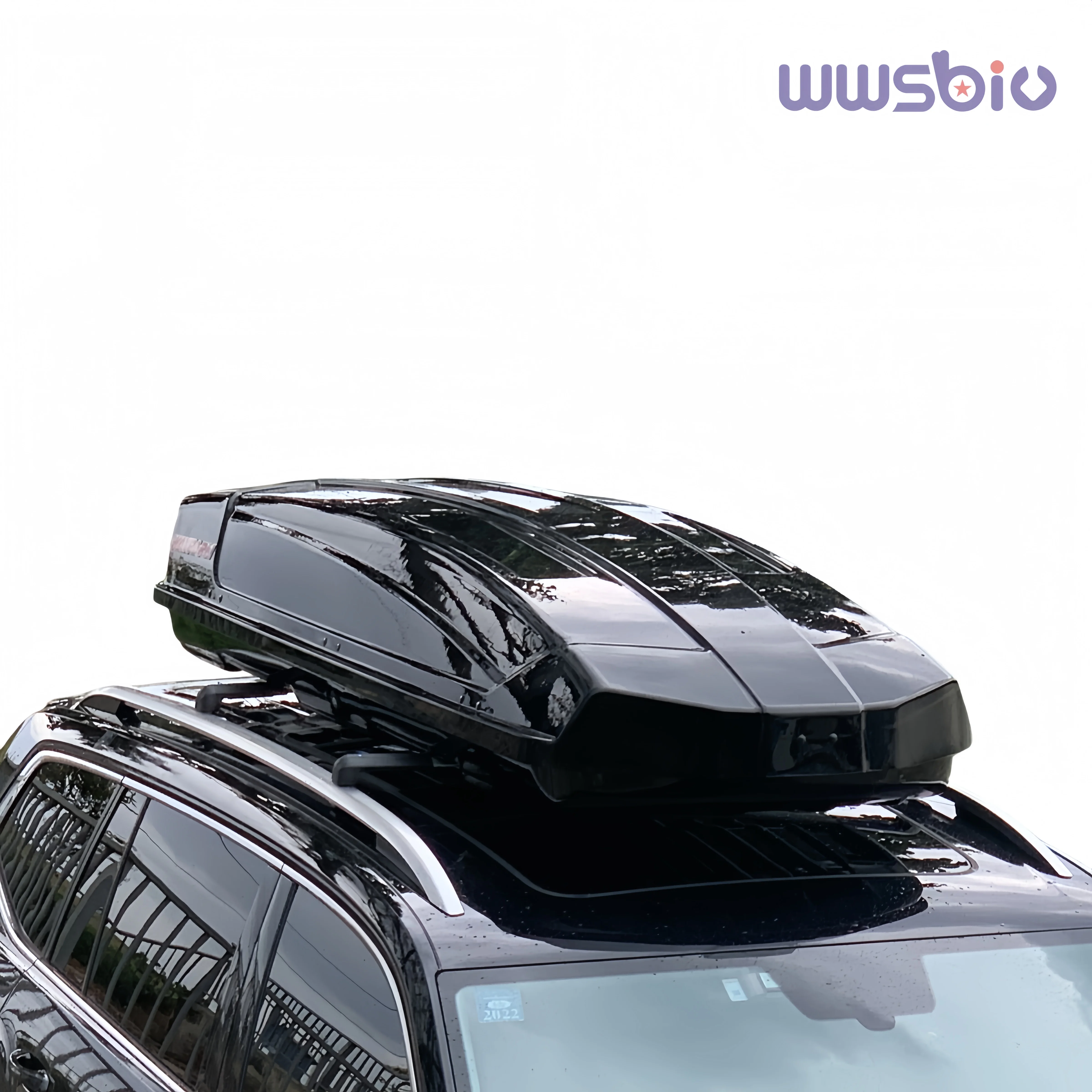 850L Large Capacity Auto Luggage Roof Box ABS Waterproof White Camping Roof Cargo Rack Cargo Carrier