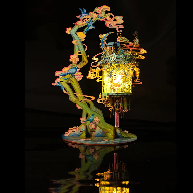 3D puzzle metal assembly model manual USB night light
