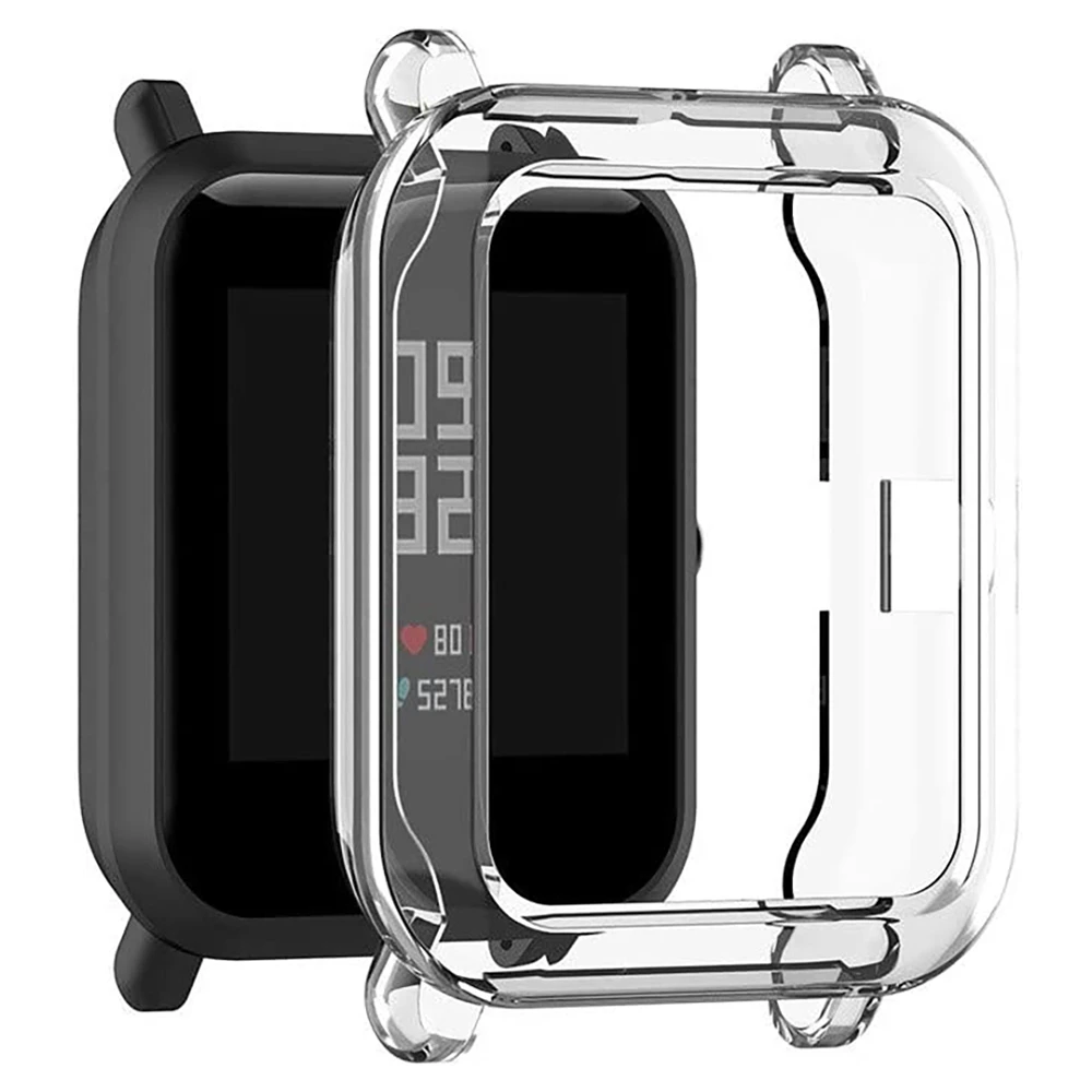 Watch Protector, Compatible for Xiaomi Huami Amazfit Bip Youth Anti-Scratch TPU Flexible Case White