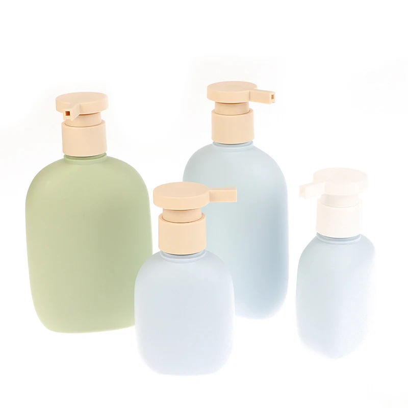 ขวดพลาสติกแบบฝาพลิกแบบเติมได้และกระปุกครีมเครื่องสำอาง - สิ่งจำเป็นสำหรับการเดินทางสำหรับโลชั่นแชมพูเจลทำความสะอาดมือ