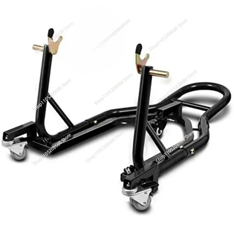Large Row Of Motorcycles Heavy Locomotives With Mobile Lifting Stationary Parking Frame Handling Rack 1pcs