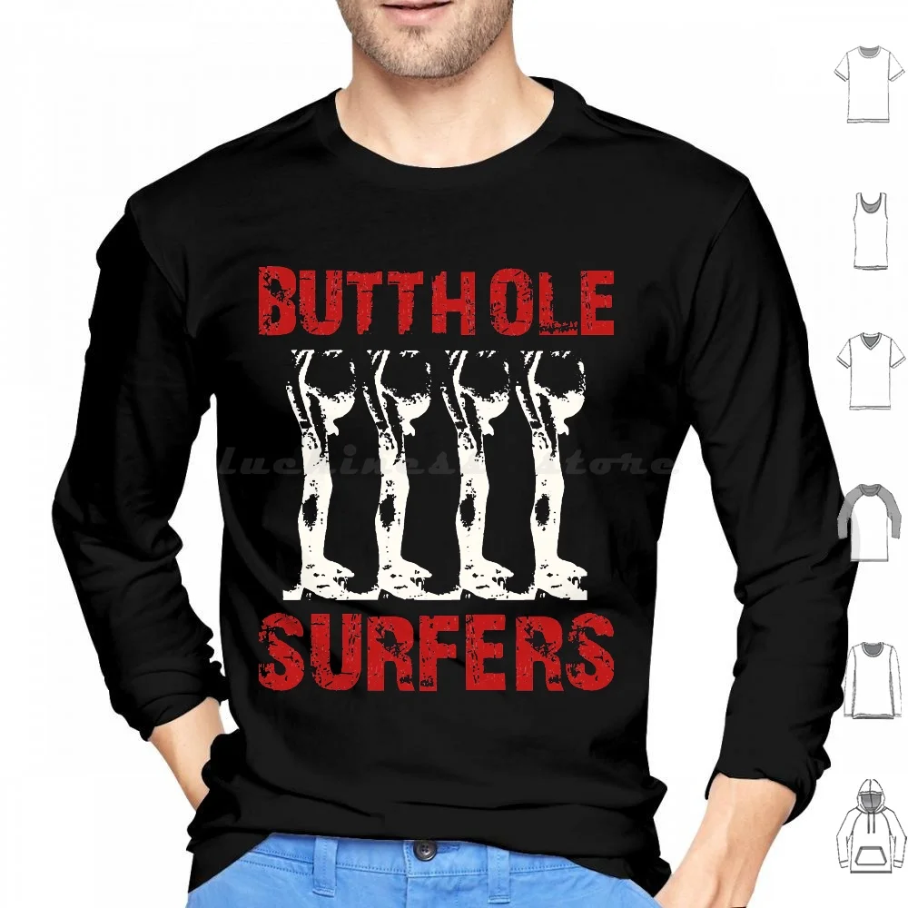 Butthole Surfers Band Classic T-Shirt Hoodies Long Sleeve Butthole Surfers Band