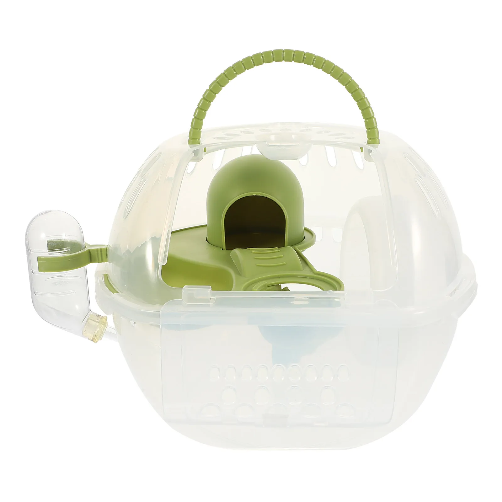 

Premium Portable Hamster Travel Cage Breathable Lightweight Compact Design for Flying Squirrel Hamster Mouse Ferret Small Pets