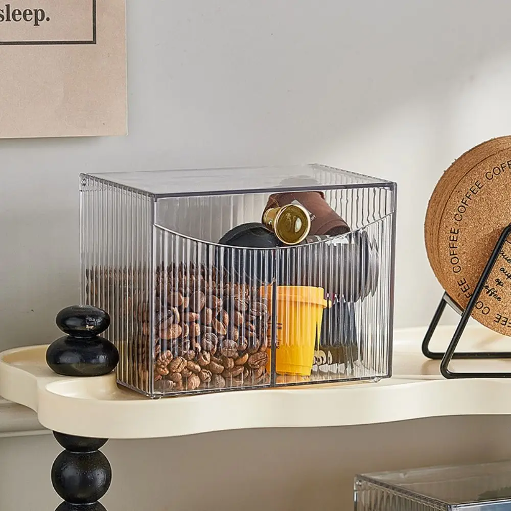 

2-Grid Cotton Swab Storage Box Plastic Flip Lid Cotton Pad Storage Box Transparent Dust-Proof Swab Pad Holder Dresser