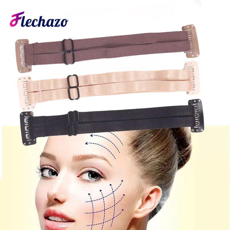 

New Adjustable Double Stretch Strap Band for Eyes and Eyebrows Elastic Band Tape with Hold Well Bb Clips to Lift Hair Tightening