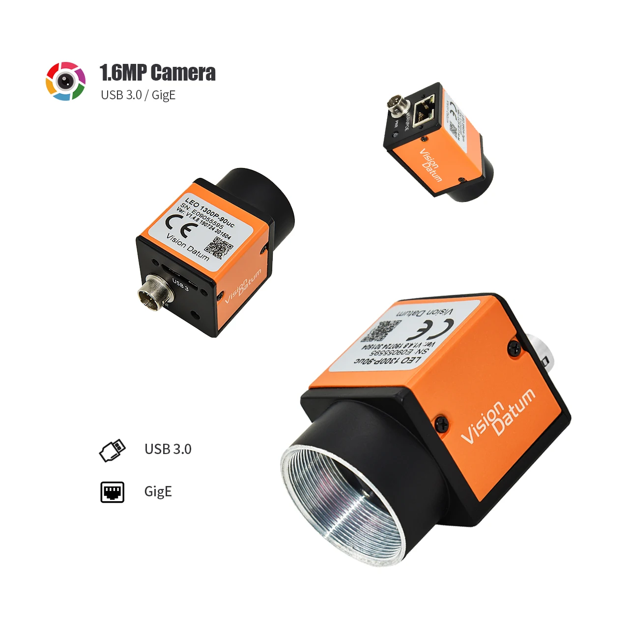 Global Shutter 1.6MP Sony IMX296 Sensor 1440x1080 74 Dynamic Range Area Scan Camera for Medical Imaging