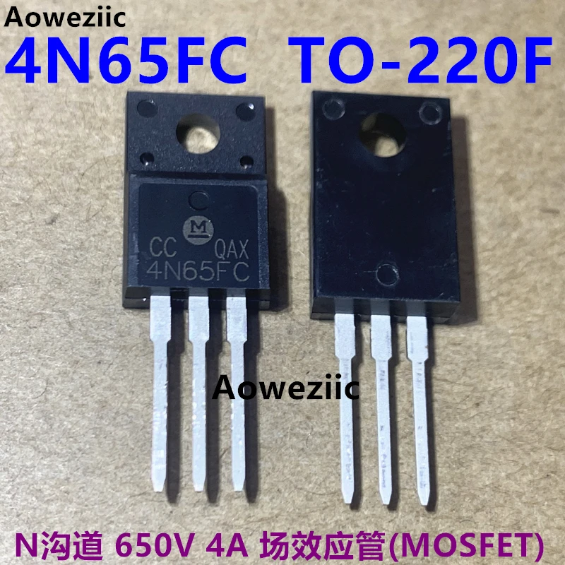 4N65FC TO-220F Inline 4N65 N-Channel 650V 4A Field Effect Transistor (MOSFET) Original