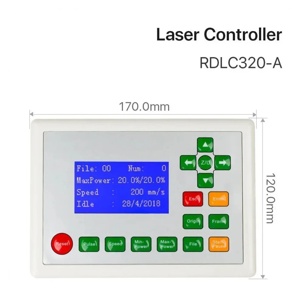 وحدة تحكم Ruida RD RDLC320-A Co2 La ser DSP لآلة النقش والقطع Las er RD320 320