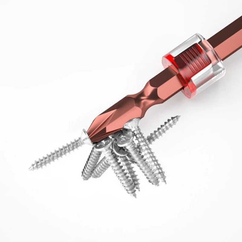 Từ Giá Đỡ Bit Hợp Kim Điện Vòng Nam Châm Vít Đầu Chống Trơn Trượt Nam Châm Mạnh Nhẫn Phillip Bit 517A