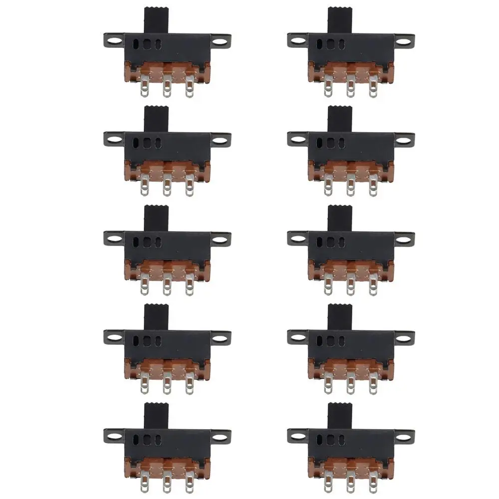 10pcs 6 Pin 3 Position Micro Mini Toggle Switch SS-23D32G6 Panel Mount Slide Switches 6mm 50V 0.5A Vertical Latching