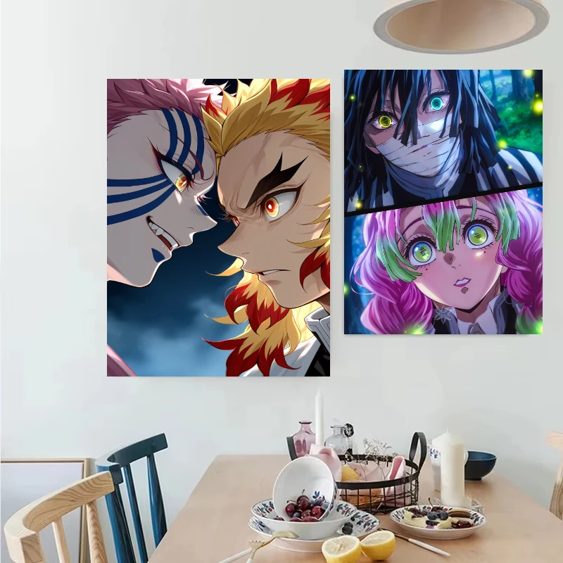 Jigsaw Puzzle Anime Demon Slayer Akaza Rengoku Characters 500/1000/1200/2000PCS Wall Decor for Living Room Bedroom Gift No Frame