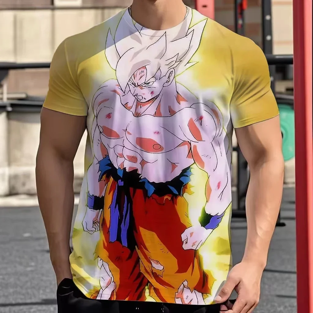 2026 Summer Dragon Ball T Shirt Kids Tops Tee Anime Figures Son Goku Super Saiyan T-shirt Boys T-shirts Children Short Sleeve