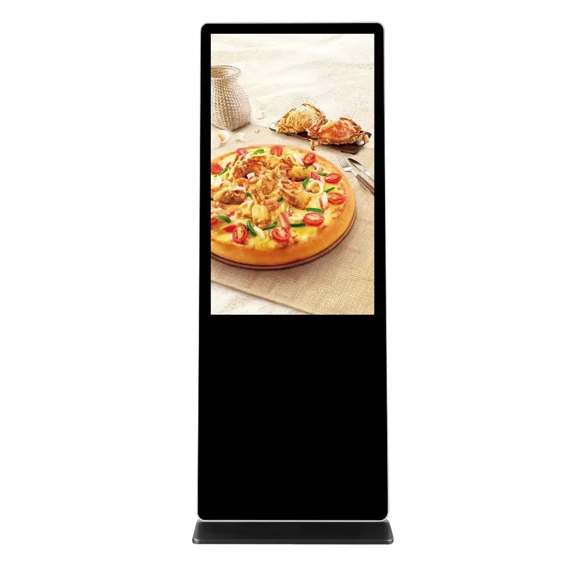 Indoor 43 Inch Floor Stand Kiosk Digital Poster Touch Screen Advertising Menu Display Signage Totem