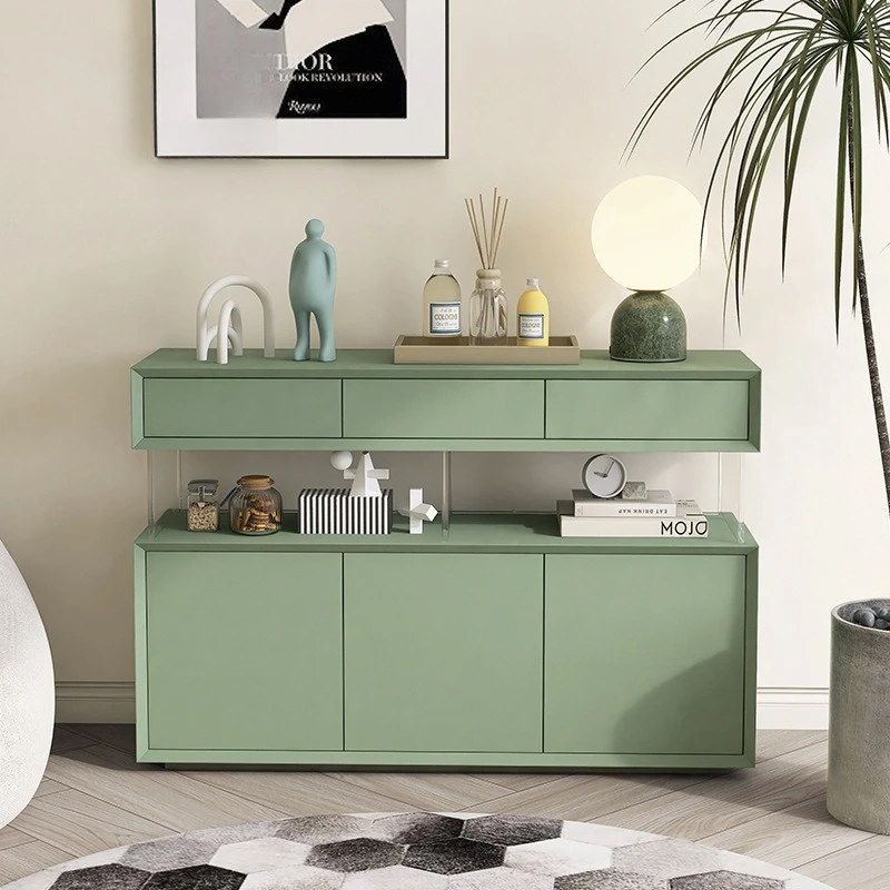Italian minimalist paint suspension dining side cabinet simple modern entrance foyer entrance cabinet