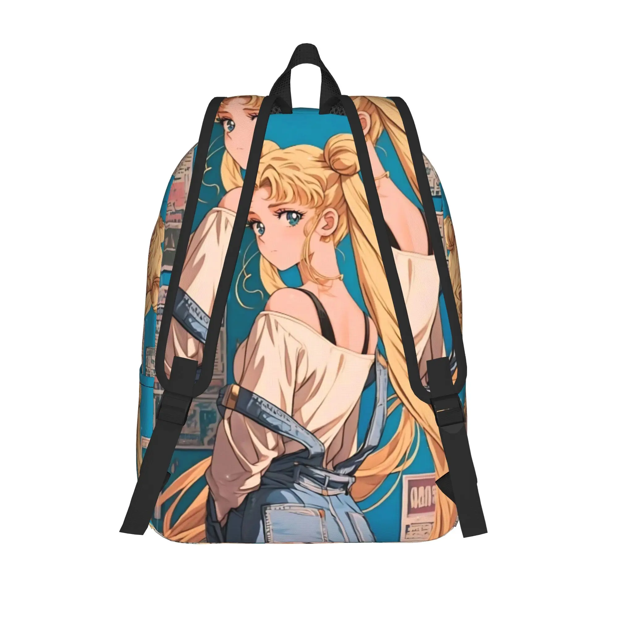 Fashion Sailor Moon Backpack  Mochilas New Office Work Sturdy Shoulder Rucksack