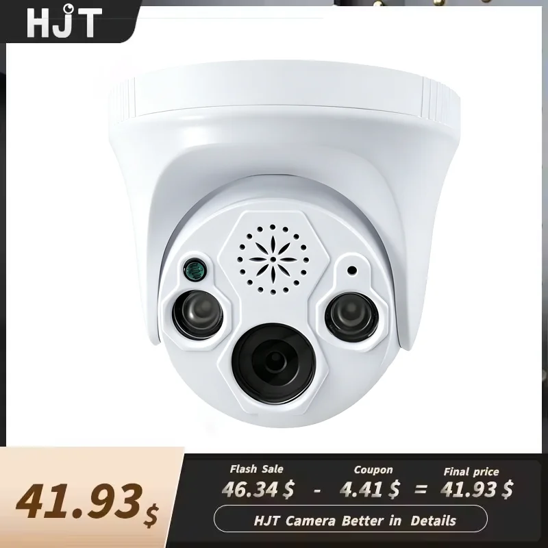 

Беспроводная IP-камера HJT 5MP/2MP с ИК-подсветкой и аудио, 3.6мм объектив, для внутреннего использования, Wi-Fi, приложение Camhi