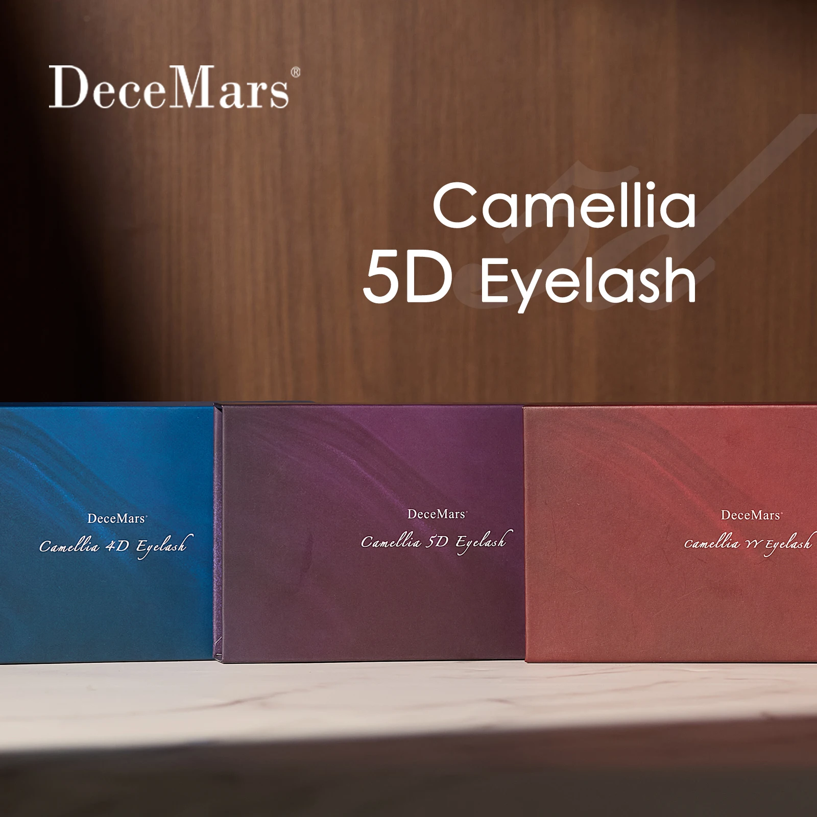 DeceMars Camellia 5D Eyelash Extensions Flying Eyelash for Makeup