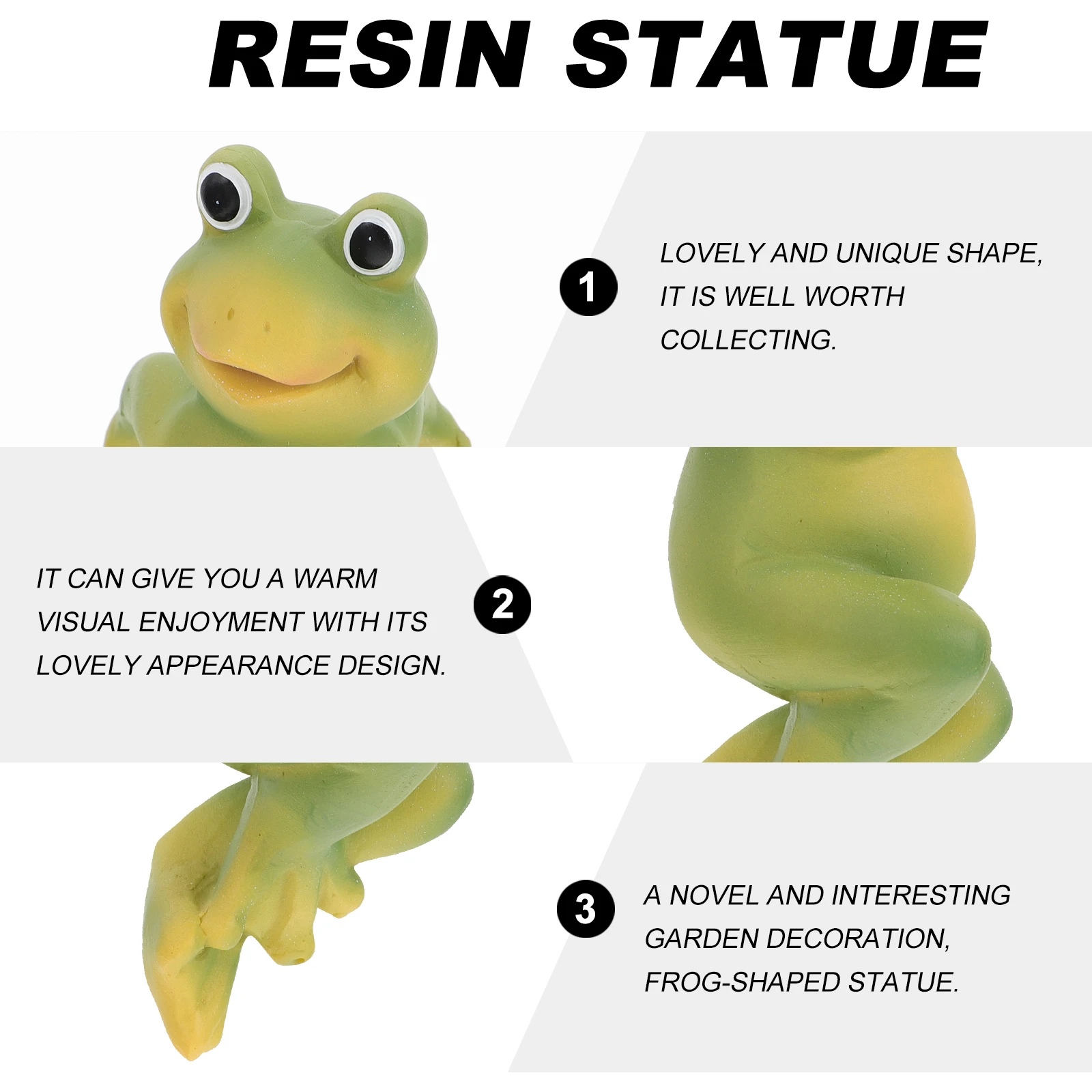 

Garden Hanging Frog Resin Statue Green Accessories Decorations for The Ornaments