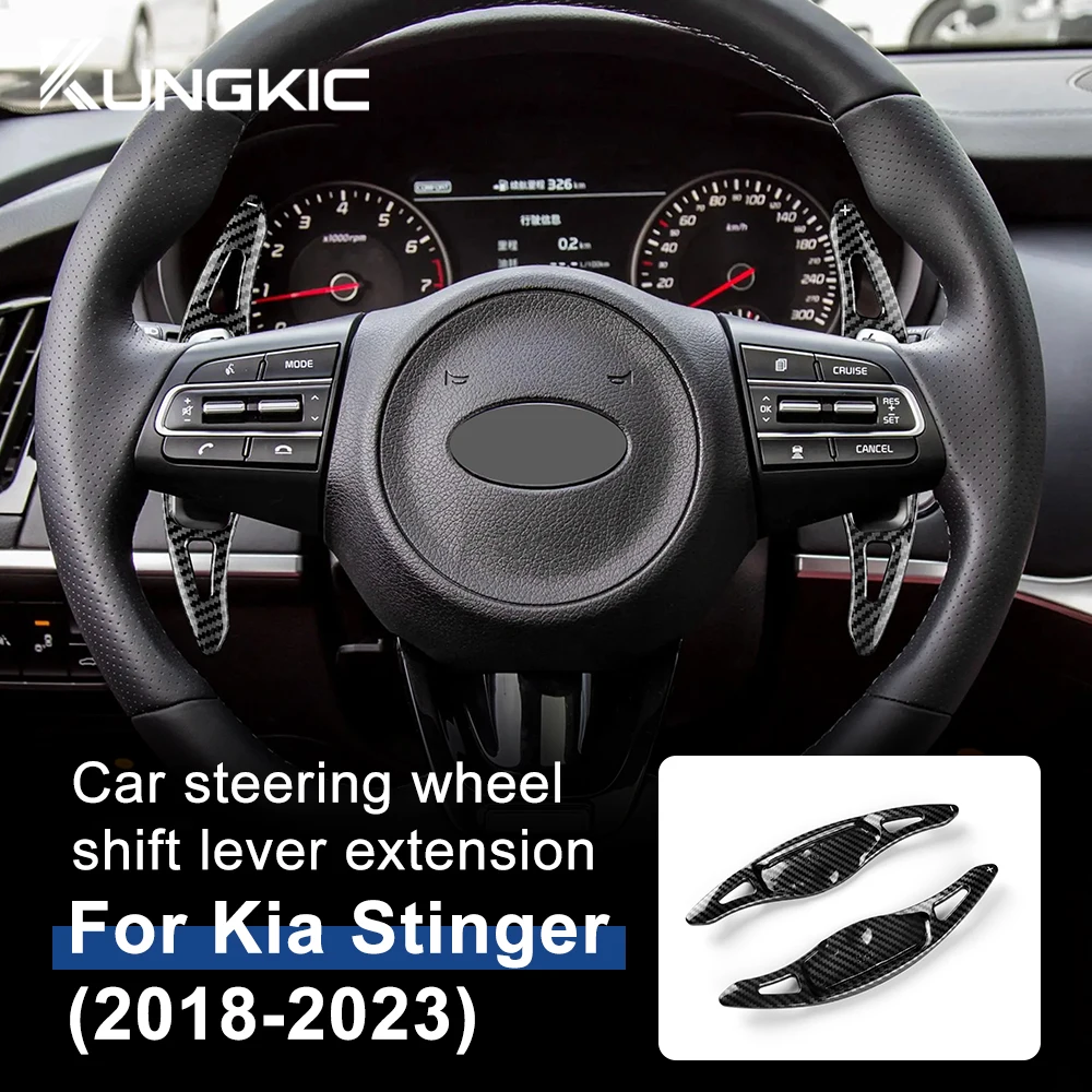 Car Steering Wheel Paddle Shift Extension Shifter for KIA Stinger Hatchback Van CK K8 GT S GTS GT2 GT+ GTLine 2018-2023 ABS Trim