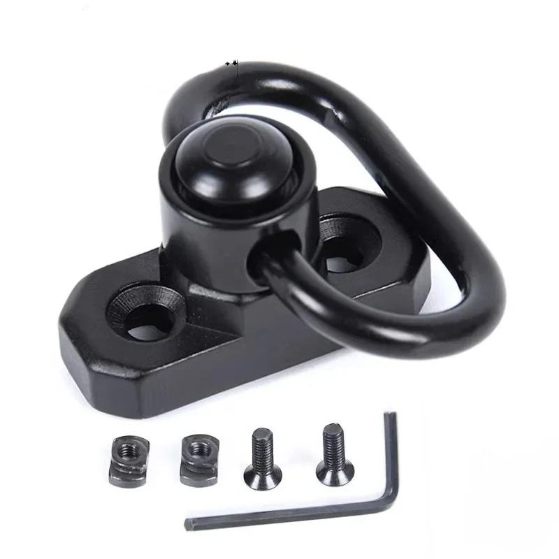 M-LOK Interface Strap Connect Fitting, Quick Detach QD Swivel With 360 Degree Spin For Outdoor Activity Gear Setup