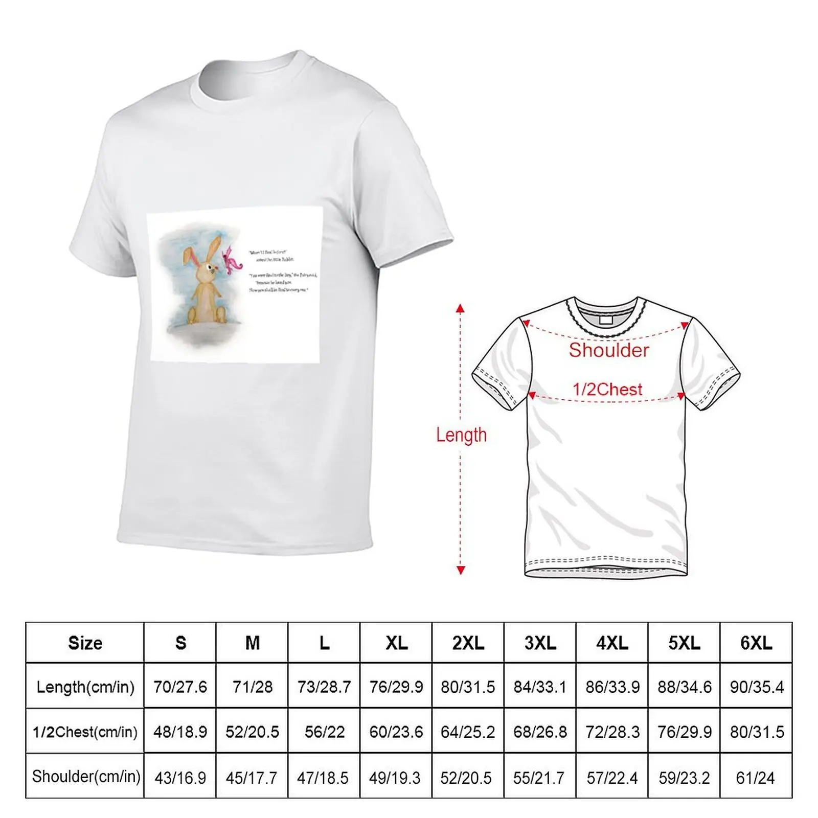 Velveteen Rabbit Illustration T-Shirt t shirts for man graphic vintage mens graphic t shirts T-Shirt