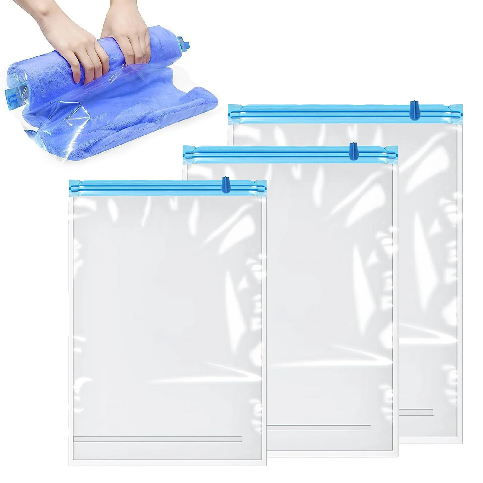 

1/12pcs Vacuum Storage Bags Compressed Seal Bag Space Saving Bags Wardrobe Organizer for Clothes Pillow Travel Accessories