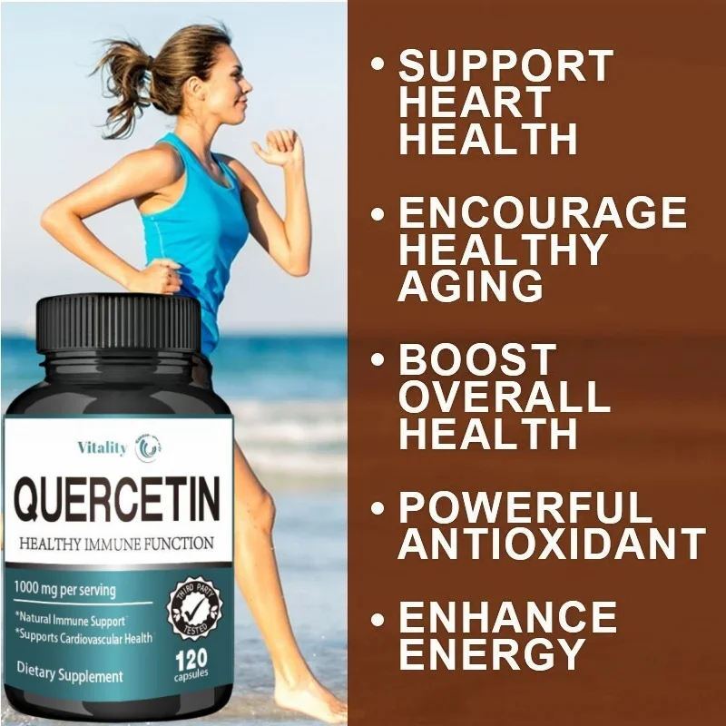 Vitaliteit Quercetine Capsules - Antioxidant, Ondersteunt Immuunsysteem En Cardiovasculaire Gezondheid