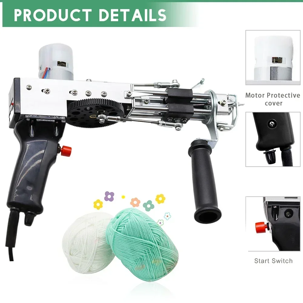 Пистолет для тафтинга ковров и аксессуары. Тканевая подложка. Задняя ткань. Машинка для стрижки ковров. Шерстяная пряжа. Мяч. Деревянная рама. Мир тафтинга.