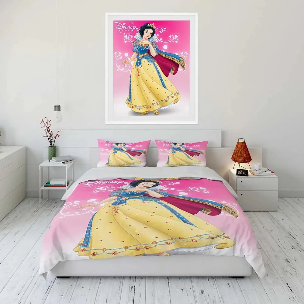 Funda de almohada nórdica Prince Blancanieves de Disney, ropa de cama encantadora para el hogar, acogedora y suave, varios tamaños, regalos para adultos y niños