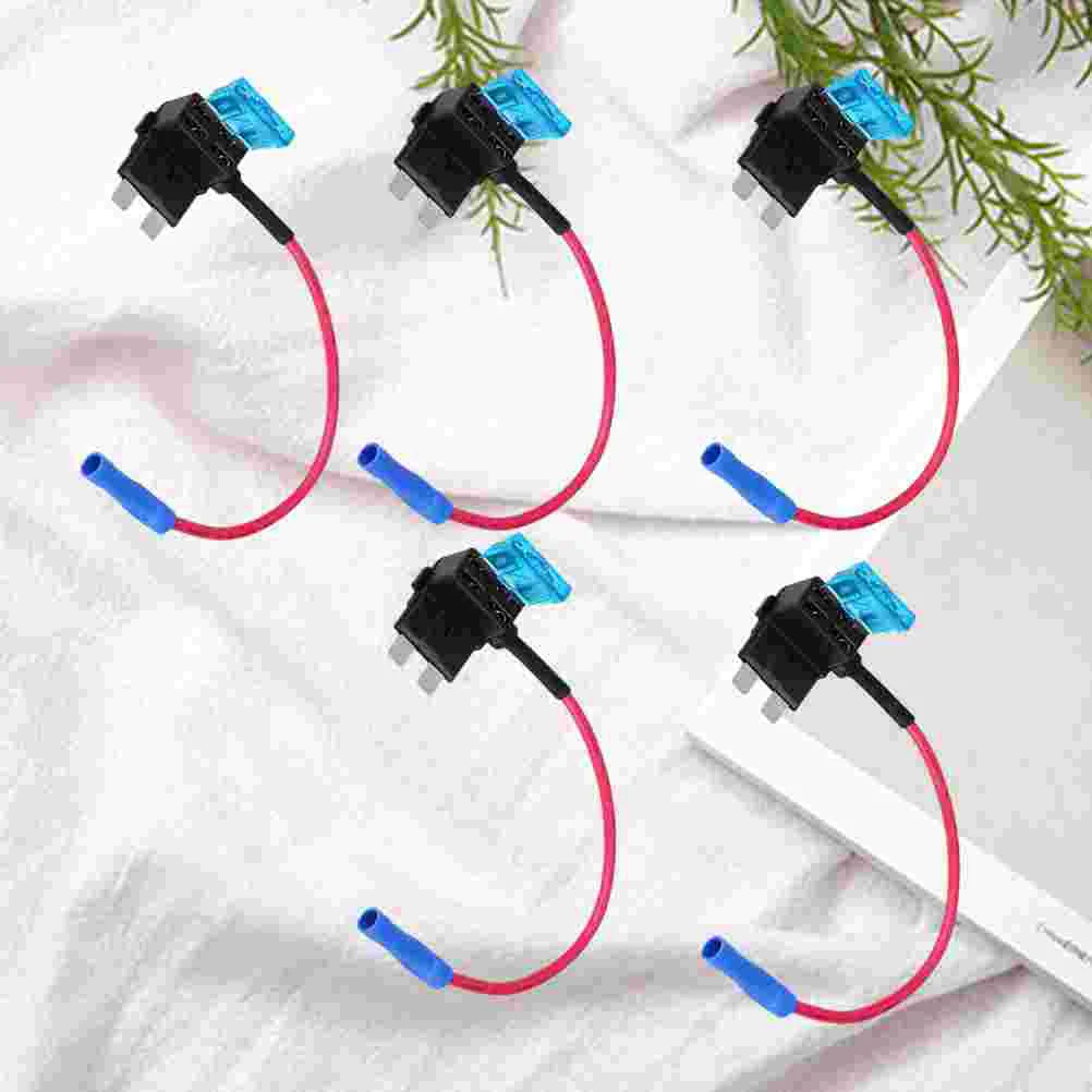 5 PCS Circuit Fuse Connector Car Joint Holder Micro Add-a-Circuit Adapter