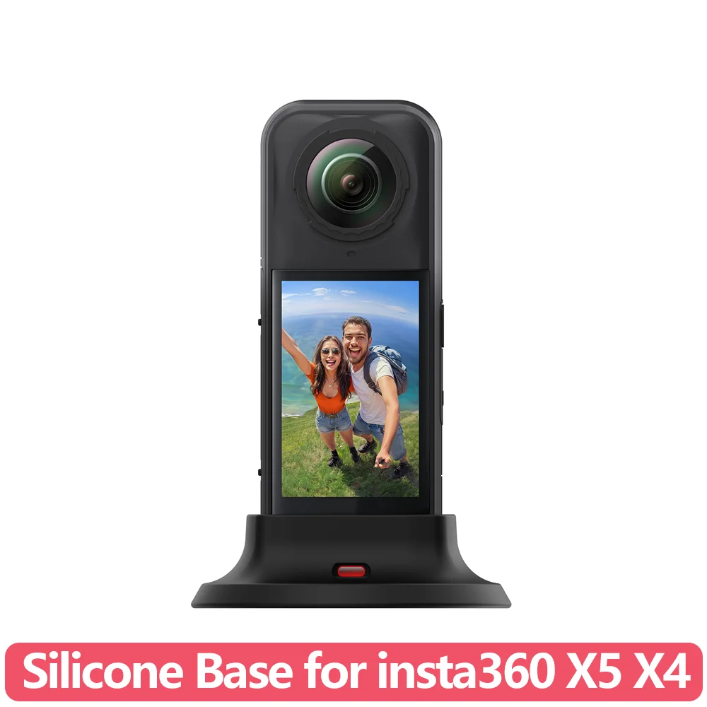 X5 Silicone Base Mount Holder for Insta360 X5 X4 Action Camera Accessories