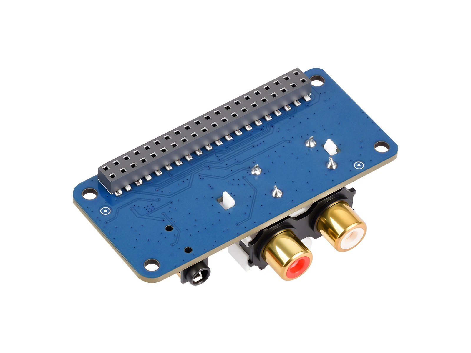 بطاقة صوت Raspberry Pi PCM5122 HIFI I2S DAC - صوت ستيريو عالي الدقة 384 كيلو هرتز/32 بت مع مخرجات 3.5 ملم ومخرجات RCA، توصيل وتشغيل لـ Pi