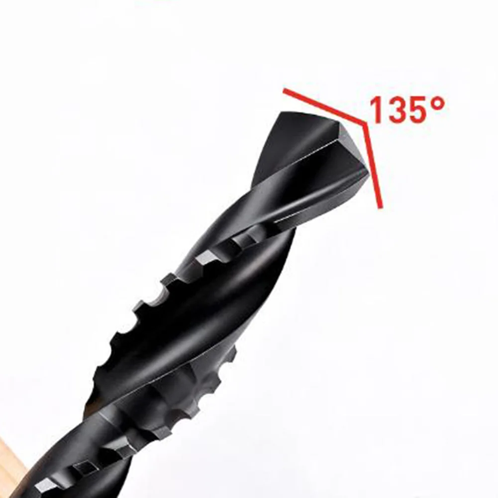 

For Carpenters 80mm 3.15 Inch HSS Drill Bits Twist Drill Bits High-speed Steel Spiral Chip Removal Serrated Flute