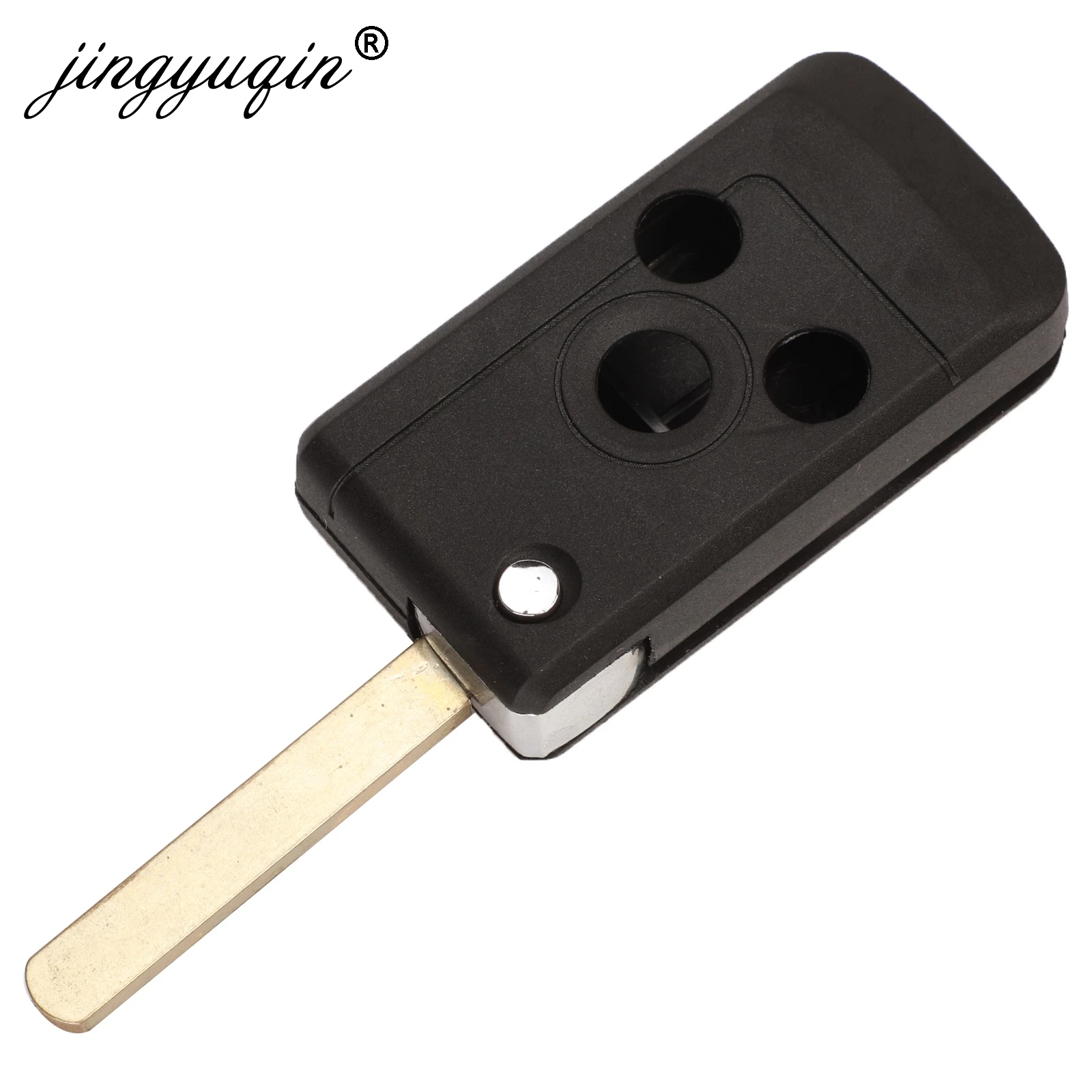 jingyuqin Modified 3 Button Flip Car Key Case Shell for Subaru Forester Outback XV Legacy Folding Remote Key Cover Upgrade Style