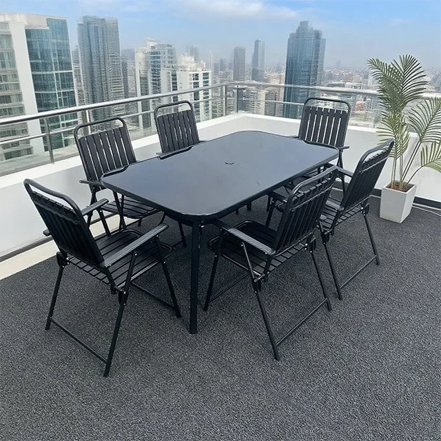 

Camping Kitchen Picnic Dining Folding Tables and Chairs Set for Events