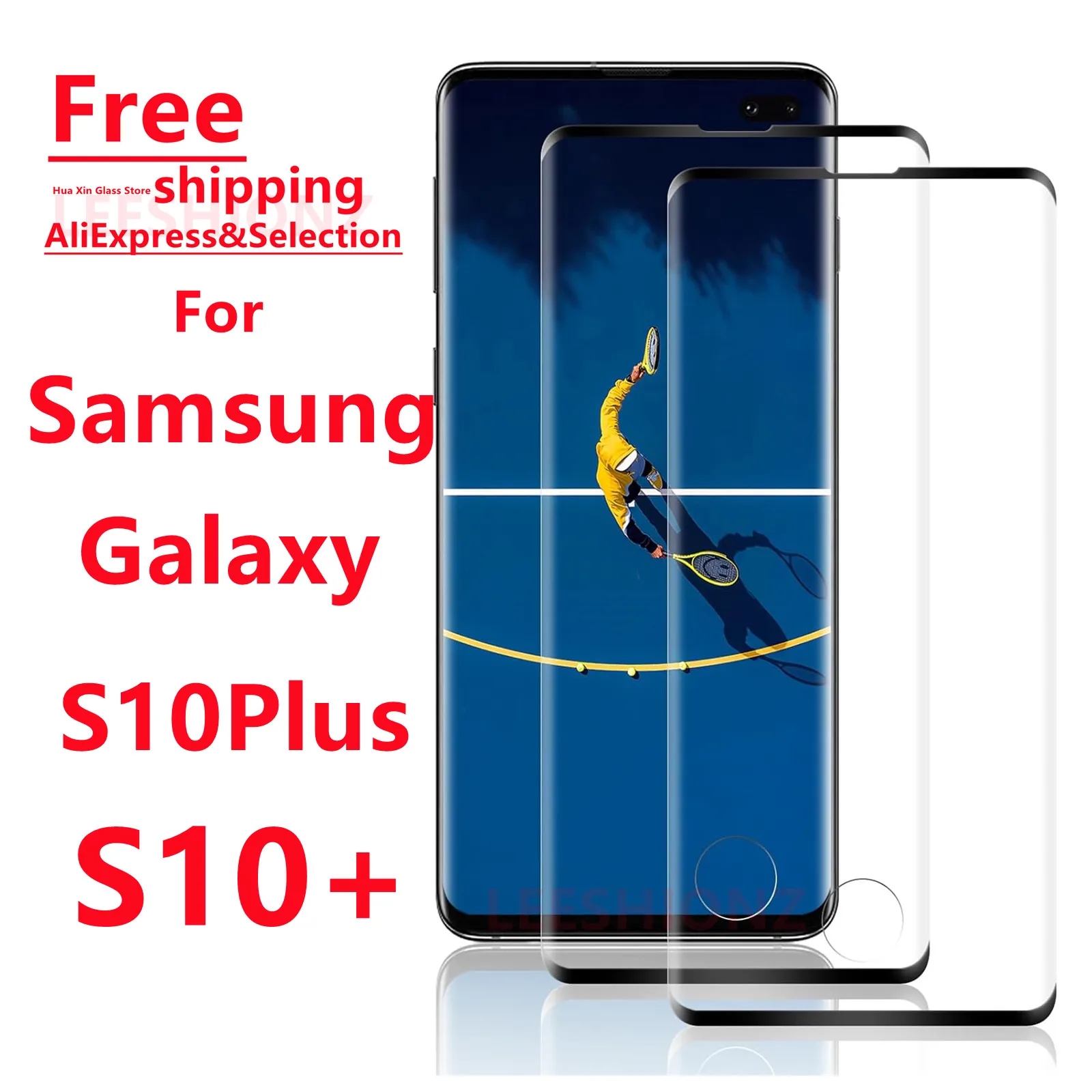 

1/4Pcs Tempered Glass Screen Protector for Samsung Galaxy S10Plus - Smartphone Protection Suitable for Samsung S10+ Series