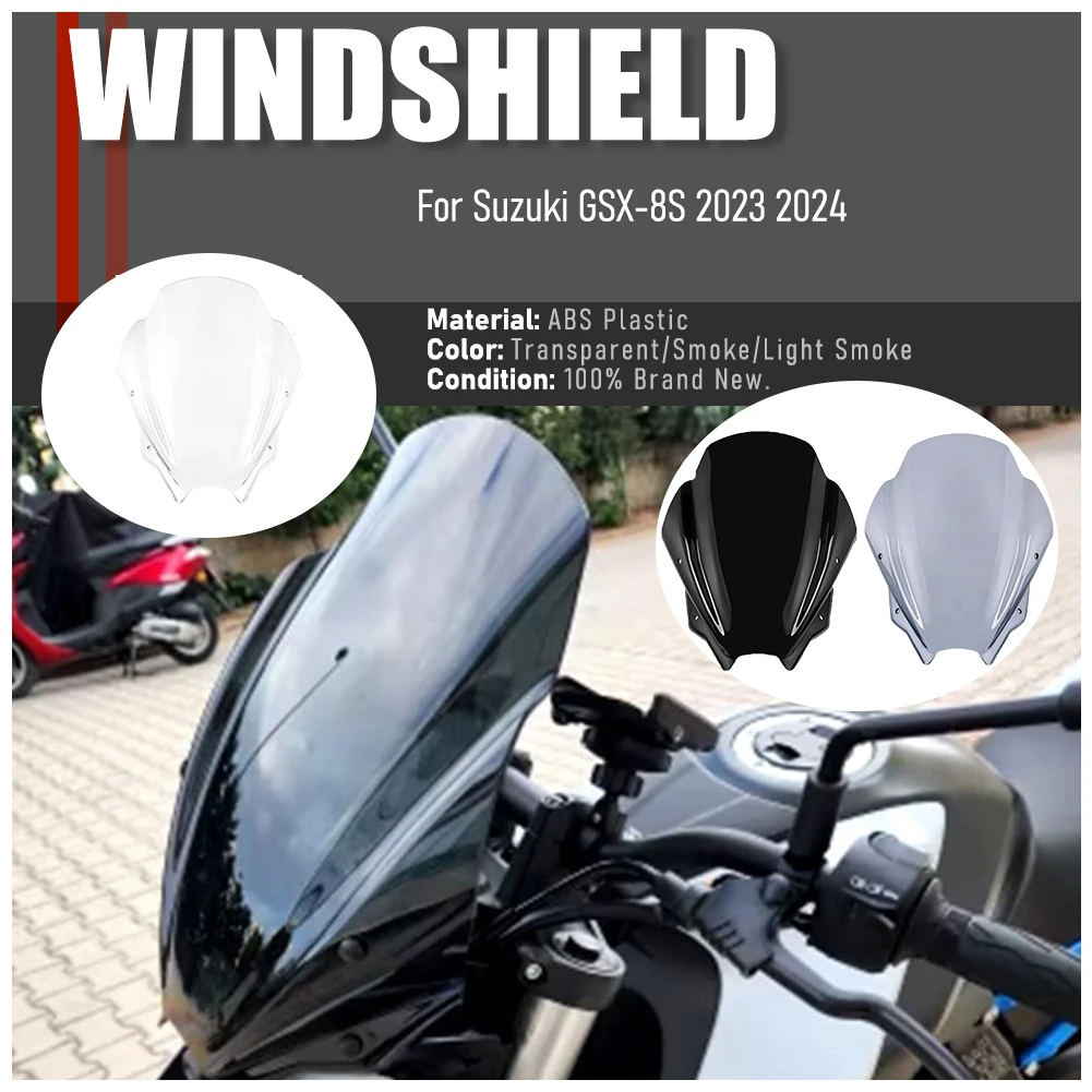 

For Suzuki GSX-8S Motorcycle Modified Replacement Parts Front Screen Wind Shield Windshield Windscreen Deflector 2023 2024