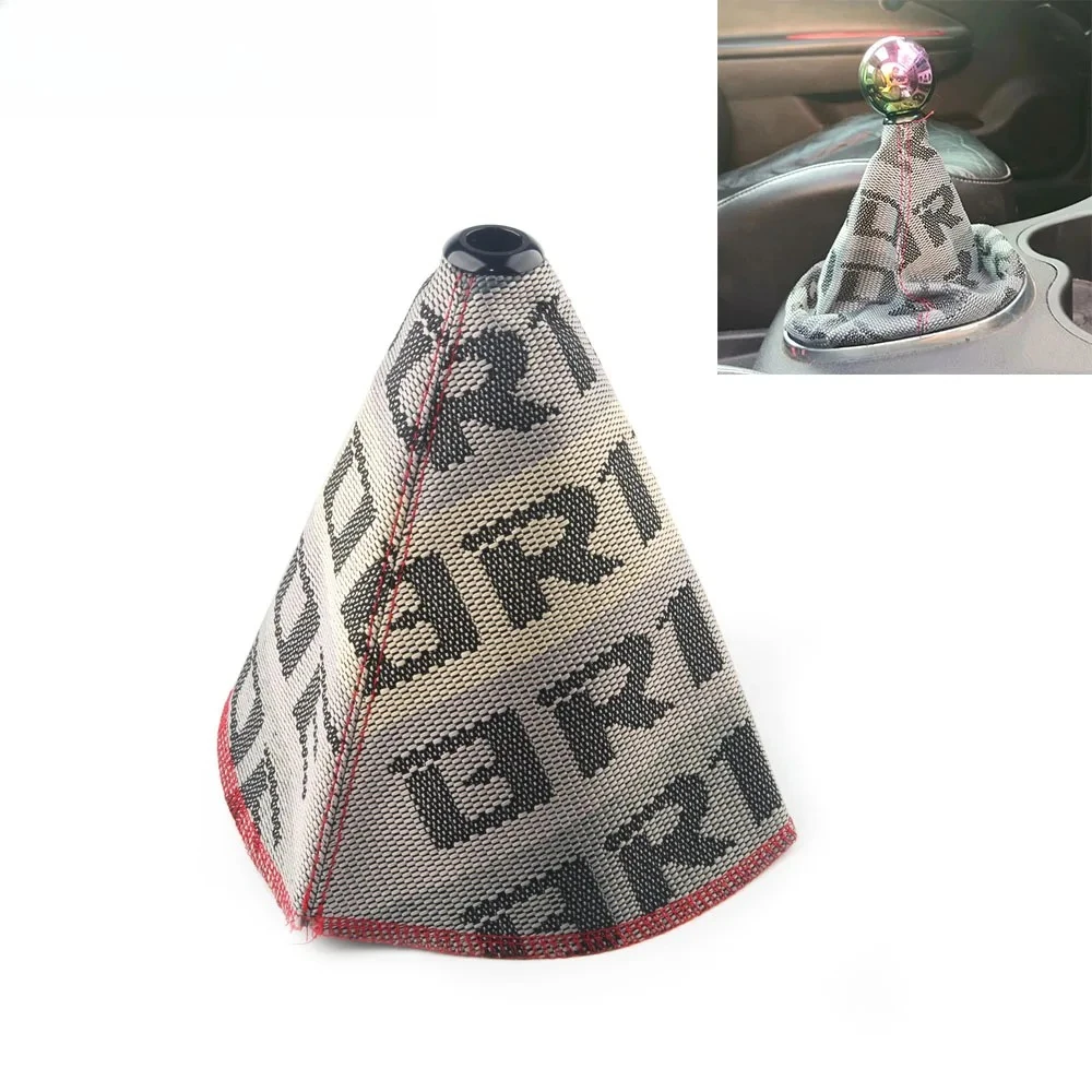 JDM نمط قماش العالمي رافعة تحول مقبض واقي أحذية بلاستيك أحمر أسود سباق التحول المقبض الياقات الإكسسوارات الفقرة المركبات #1