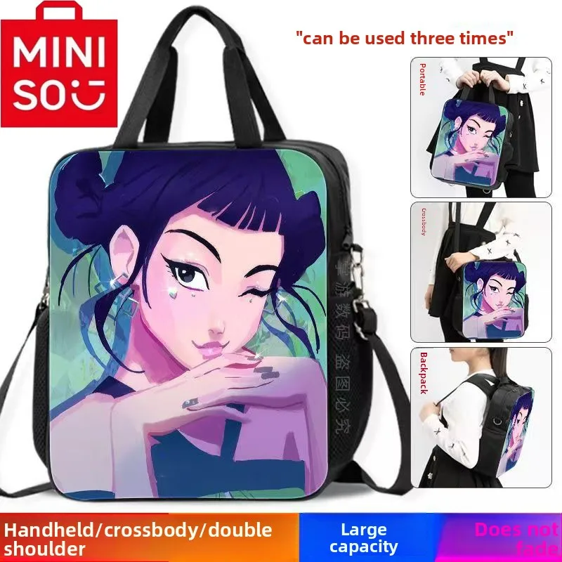 2025 حقيبة ظهر الطالب MINISO الجديدة لفيلم Kpop 'Demon Hunter'، حقيبة كروس، حقيبة يد