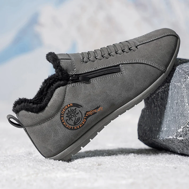 

​Men's Shoes Autumn Winter Casual Cotton Warm Wear Resistant Chunky Sole Affordable Free Shipping​