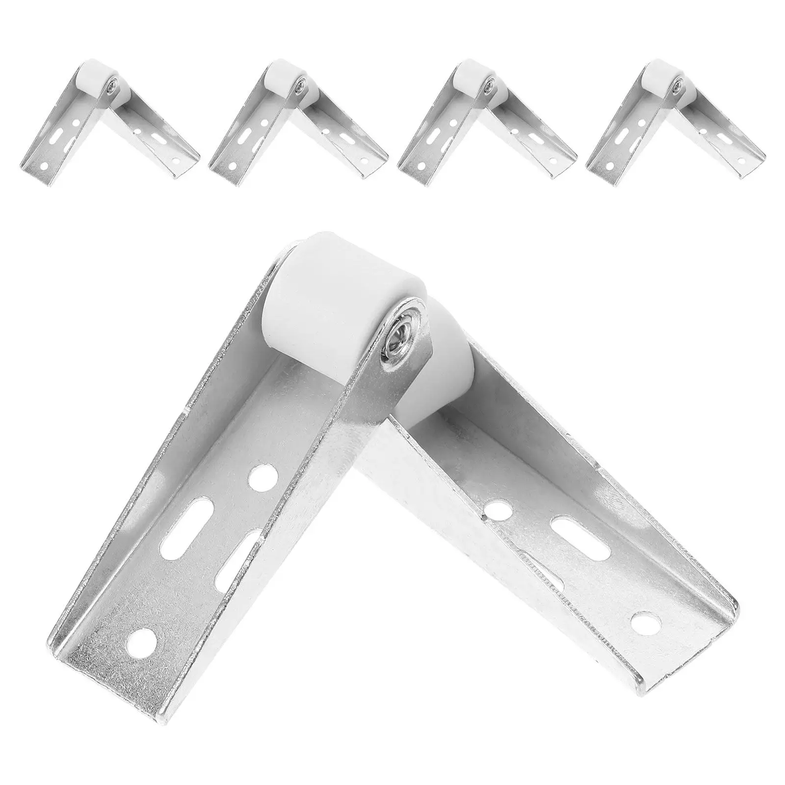 12Pcs Heavy Duty Sliding Door Bottom Rollers Anti-Droop Door Support Wheels for Barn Closet Wardrobe Cabinets Silent Non-Slip