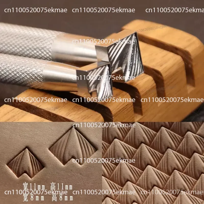 JH4 Geometric Combination No. 4 304 Stainless Steel Leather Engraving Printing Tool Vegetable Tanned Leather