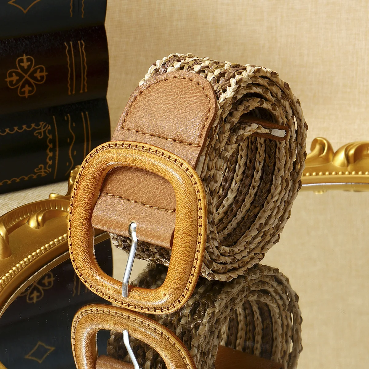 

Новый богемный темно-коричневый тканый ремень для косплея, женский ремень, винтажный модный ремень с пряжкой на талии, очаровательный веревочный ремень и ремни