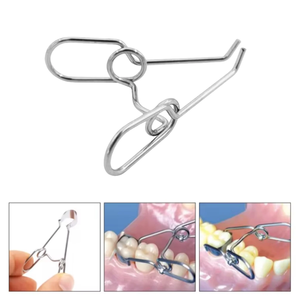 1pcs Stainless Steel Matrix Retainer Reusable for Dental Restoration Dental Matrix Clip for Teeth Replacement Dentist Tools