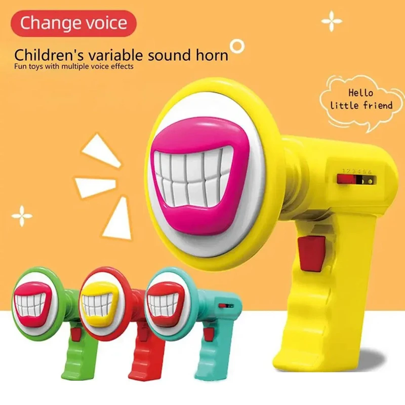 Kids Voice Changer Toy With 6 Sound Effects Role Play Handheld Speaker Funny Parody Microphone For Kids Pretend Play Amplifier