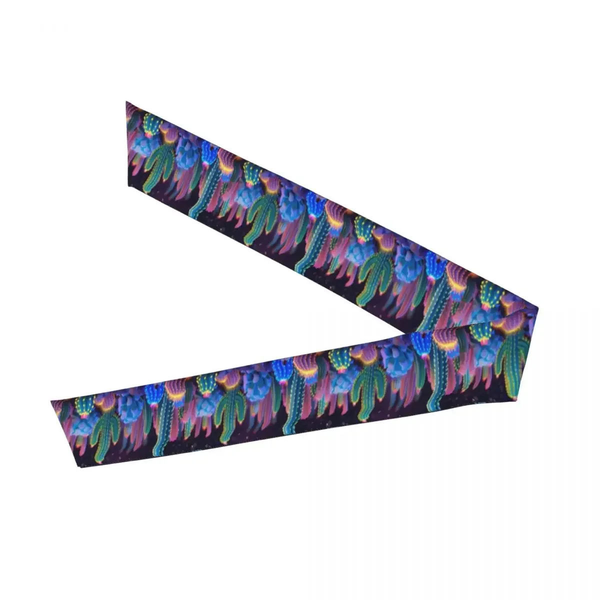 3D Neon Cactus Sweatband Bandanas Hairband Head Tie Sports Headband Hair Accessories