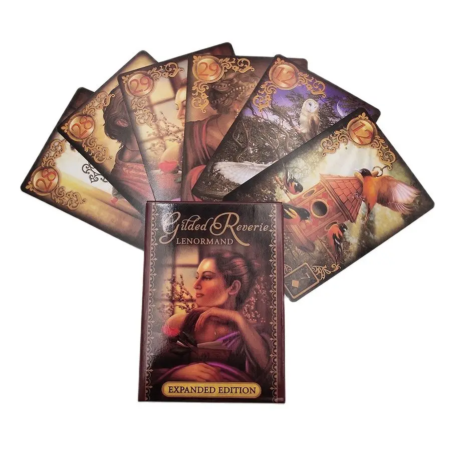 

Reverie Lenormand Tarot Deck 47 Cards Set Fate Divination Tarot Card Game Full English Version Board Games With Online Guidebook