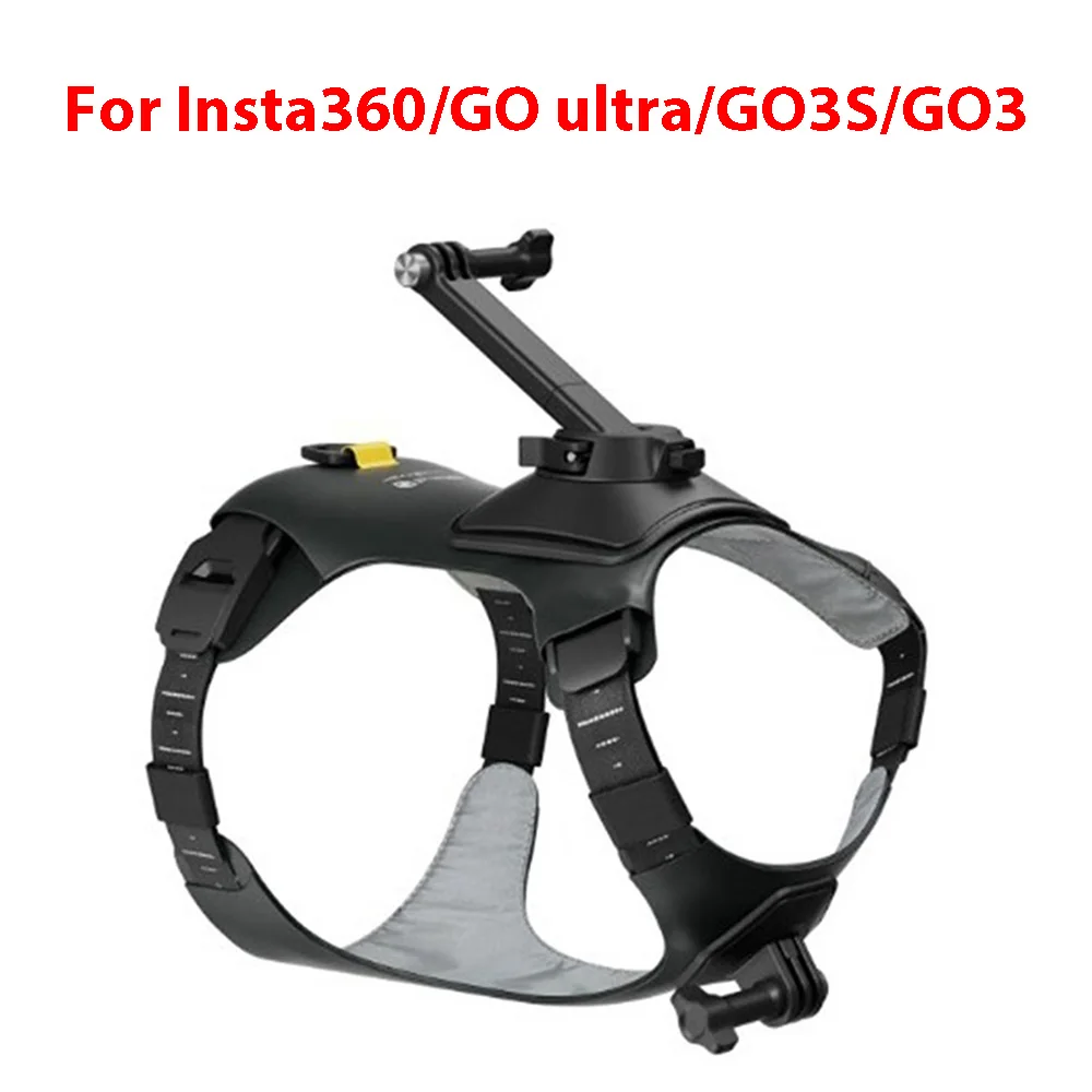 

For Insta360/GO ultra/GO3S/GO3 Pet Vest Holder Adjustable Mount Action Cameras Accessories